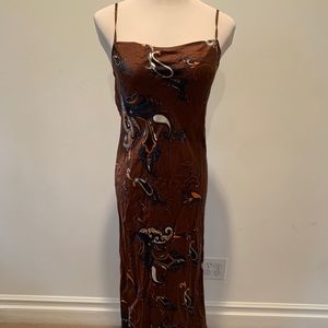 silk laundry slip dress